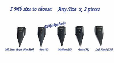 Lamy Al-Star/Safari Nib Z51 Black Steel 2pc/Pk Germany Option:EF/F/M/B/LH