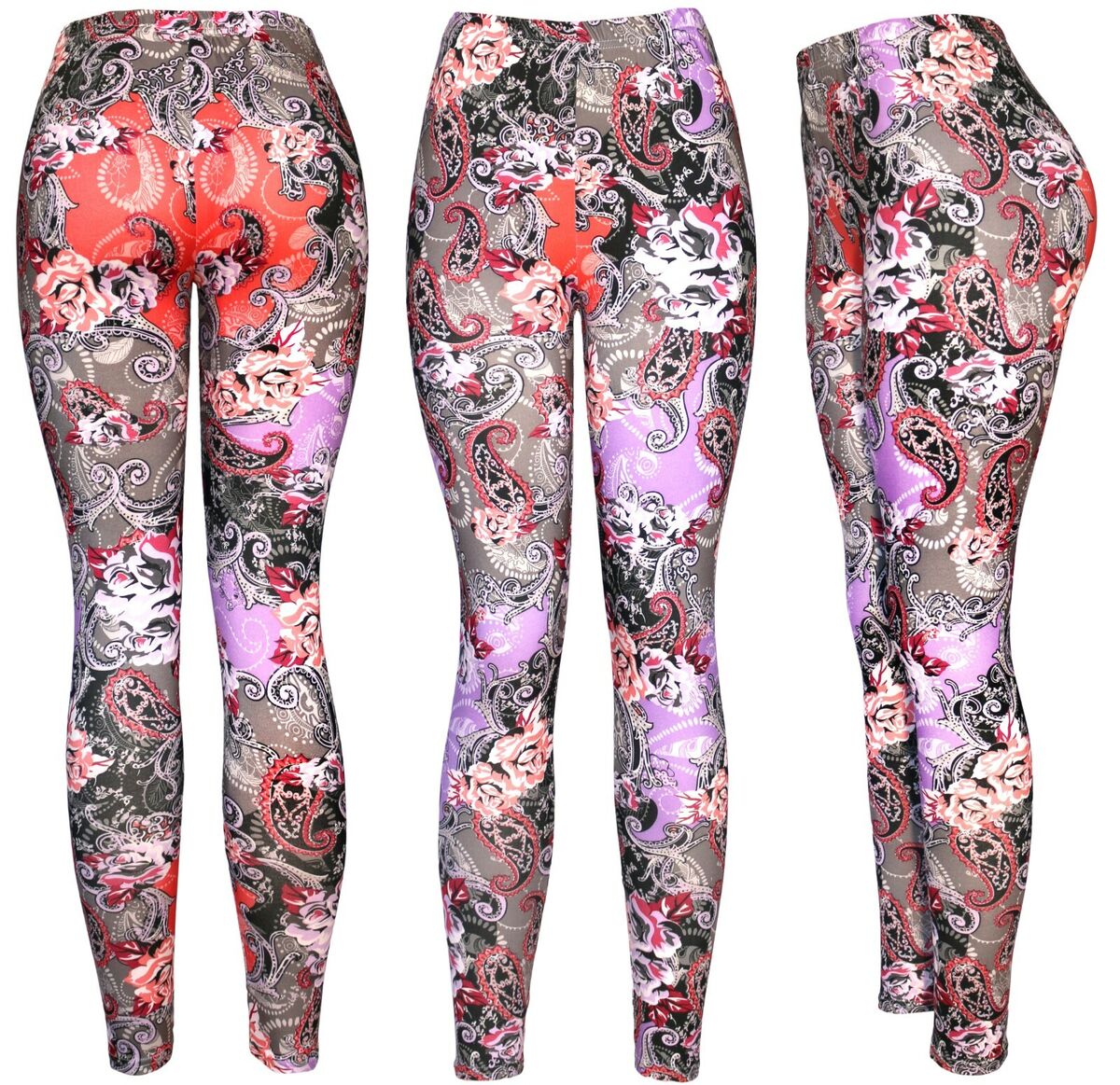 The Leggings Gallery Women's Printed Fashion Leggings Ultra Soft Solid &  Patterned (Abstract Floral, Plus) : : Clothing, Shoes & Accessories