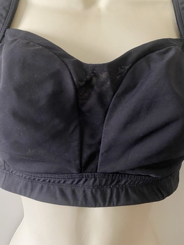 Lululemon BH einfarbig schwarz Gr. 36DD verstellbare Träger atmungsaktiv ohne Bügel - Bild 2 von 7