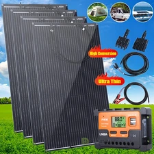 400W Mono Solar Panel Kit 12V Battery Charger w/ Controller Caravan Car Boat RV