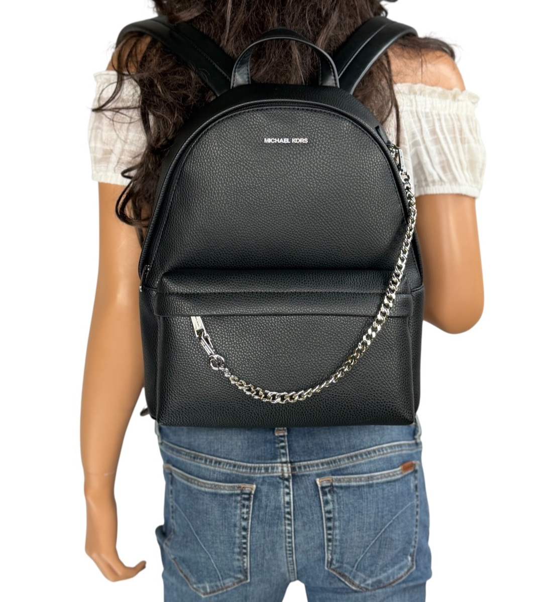 Michael Kors Slater Medium Chain Backpack | eBay