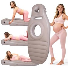 Inflatable Pregnancy Pillow with Belly  Head Hole, Maternity Mattress for