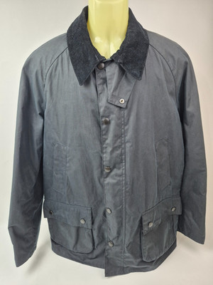 Barbour Ashby Wax Jacket Men's Black Size Large