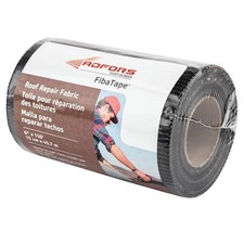 6 Inch X 150 Ft Black Adhesive Mesh Roof Repair Fabric For Asphalt Metal Roofs