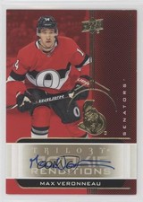 2019-20 Trilogy Rookie Renditions Gold Foil Signatures Max Veronneau Auto 0o05