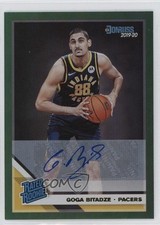 2019 Panini Donruss Rated Rookie Green Flood Signatures Goga Bitadze Auto 05lh