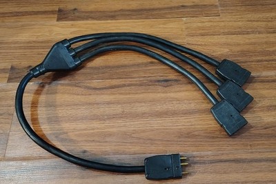Pintech 3-Fer 20FC 20MC Connector Theater    Plug Stage Pin  20A 125V Male...
