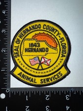 Vintage HTF Hernando County Florida Animal Services Patch Obsolete