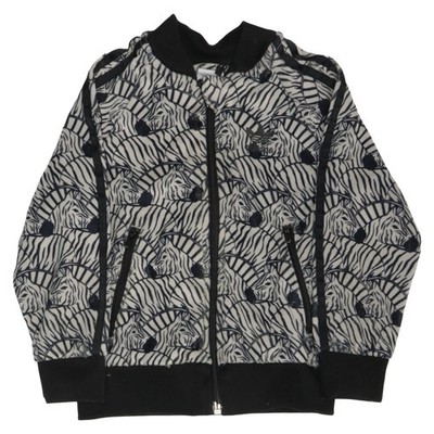 Adidas, Strickjacke, Unisex (Kinder), Größe: 92, Schwarz/Weiß/Mehrfarbig #cvH