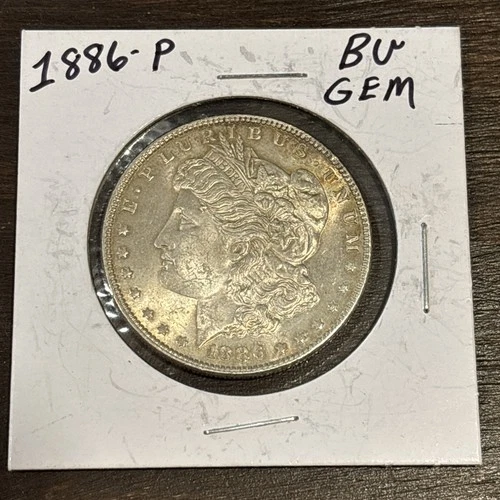 1886-P Morgan Dollar ☆ 90% Silver ☆ BU Gem ☆ Beautiful Coin