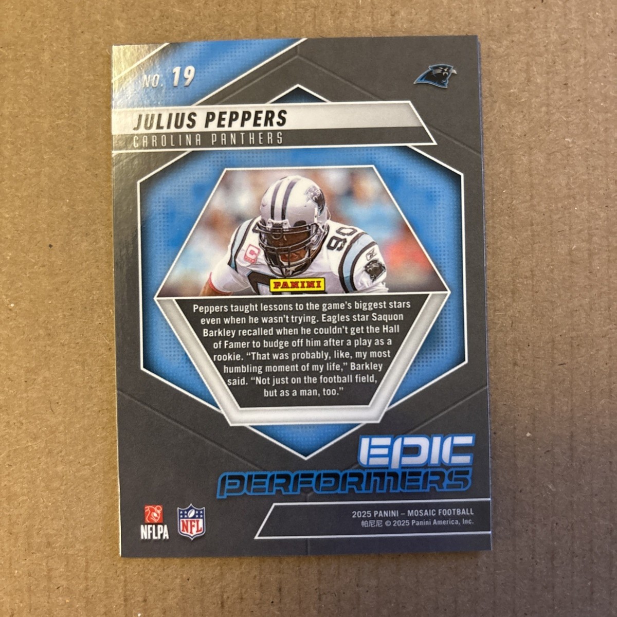 2025 Panini Mosaic Epic Performers Julius Peppers #19 | eBay