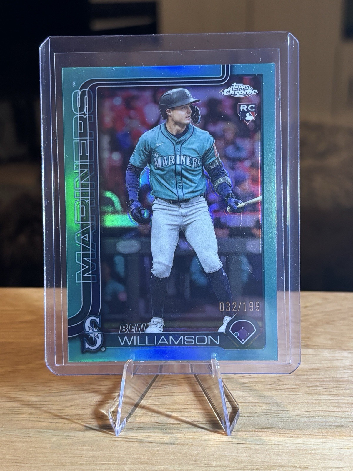 Ben Williamson 2025 Topps Chrome Update Aqua Refractor /199 Rookie #USC168