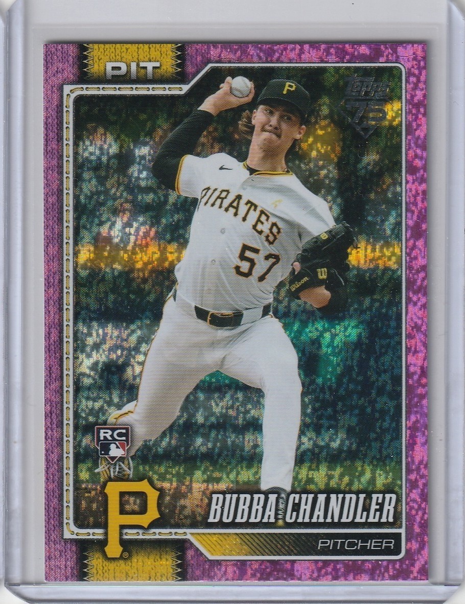 2026 Topps Series 1 BUBBA CHANDLER Pittsburgh Pirates SP RC PINK HOLO FOIL #283