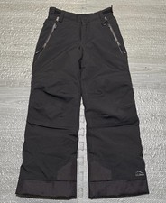 L.L.Bean Pants Snow Patroller Waterproof Ski Black Youth 10 Kids Snowboard TEK