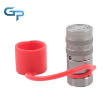 1/4" Flat Face Hydraulic Quick Disconnect Female 1/4" NPT Hardened Steel