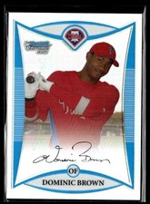 2008 Bowman Chrome Prospects Refractor Domonic Brown RC 162/500 Philadelphia