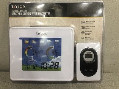 Taylor 1513 Multi-Functional 3-Channel Weather Station with Barometer