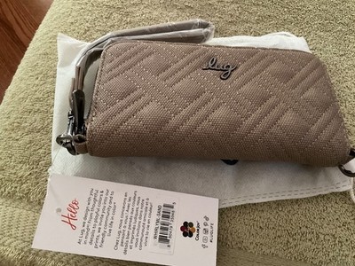 Lug Whirly SAND Matte Luxe VL RFID Zip Closure Attachable Strap