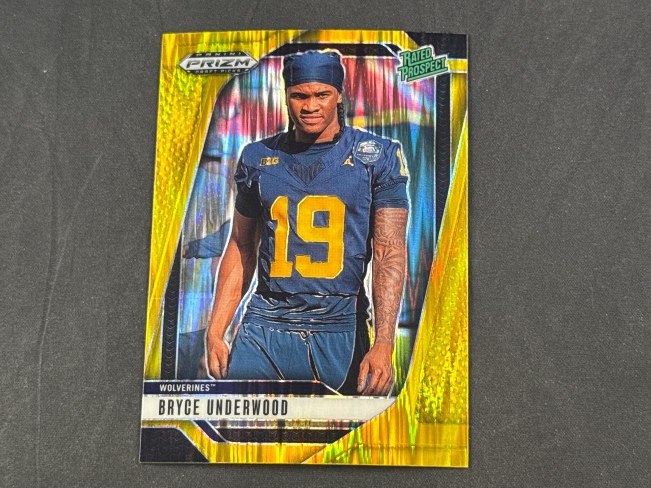 2025 PANINI PRIZM DRAFT BRYCE UNDERWOOD RATED PROSPECT GOLD FLASH PRIZMS 24/49