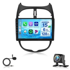 6+128GB Für PEUGEOT 206 206CC 206SW 2000-2008 Autoradio Carplay Android 15 GPS