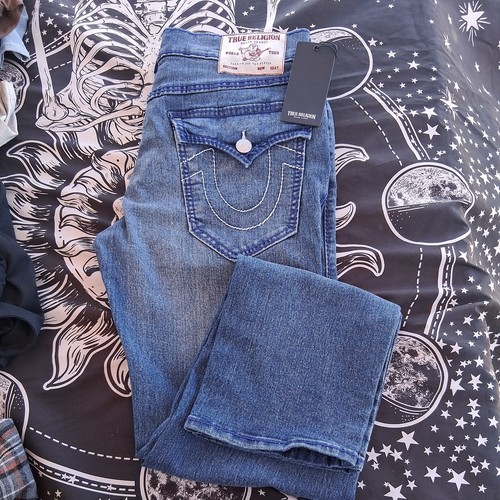 True Religion Geno Big T ”Medium blue 32x32 Relaxed Slim #701147