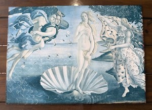 Birth of Venus Vtg Print by Italian painter Sandro Botticelli Vintage Poster Art