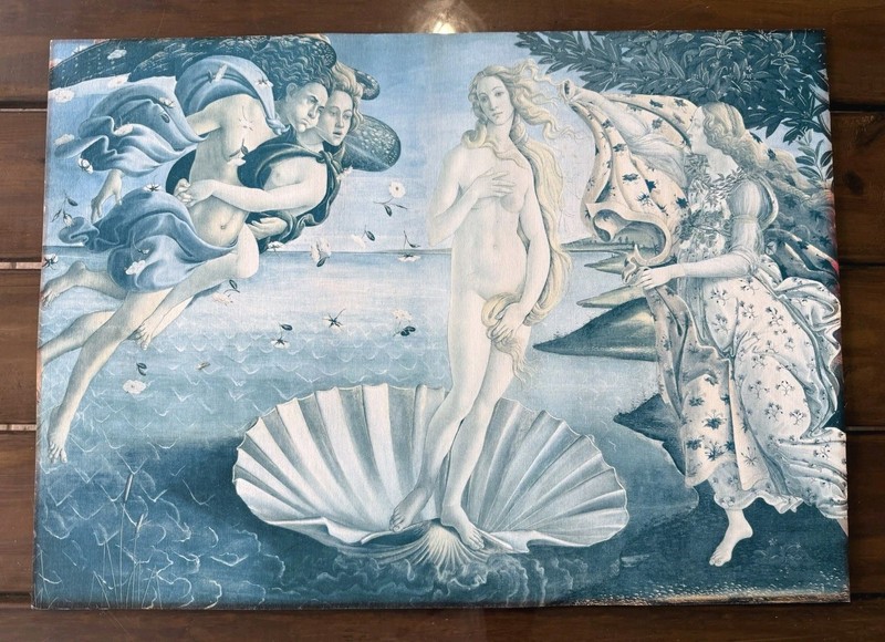 Birth of Venus Vtg Print by Italian painter Sandro Botticelli Vintage Poster Art