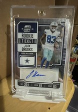 2023 Panini Contender Optic - Rookie Ticket Autographs Jalen Brooks #175 Silver 
