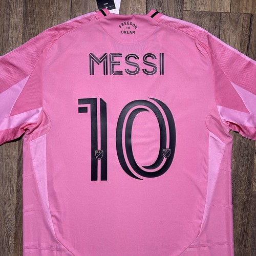 NWT Inter Miami Lionel Messi 25/26 Adidas Authentic Home Soccer Jersey Sz M $180 - Picture 7 of 13