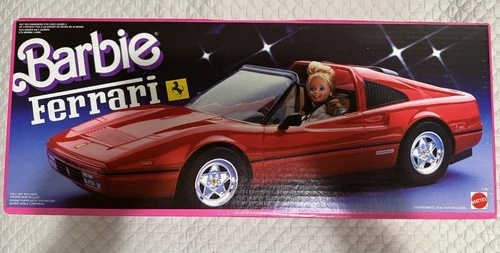 VINTAGE 1987 Mattel Barbie Red Ferrari Car #3136, NEW in BOX with Shipper