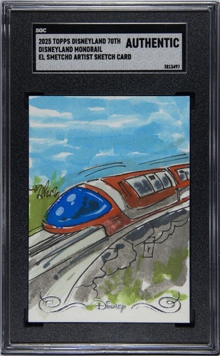 2025 Topps 70th Anniversary Monorail Sketch 1/1