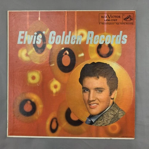 Vintage Elvis Presley Elvis' Golden Records 12" Black Vinyl LP 1958 RCA Rock
