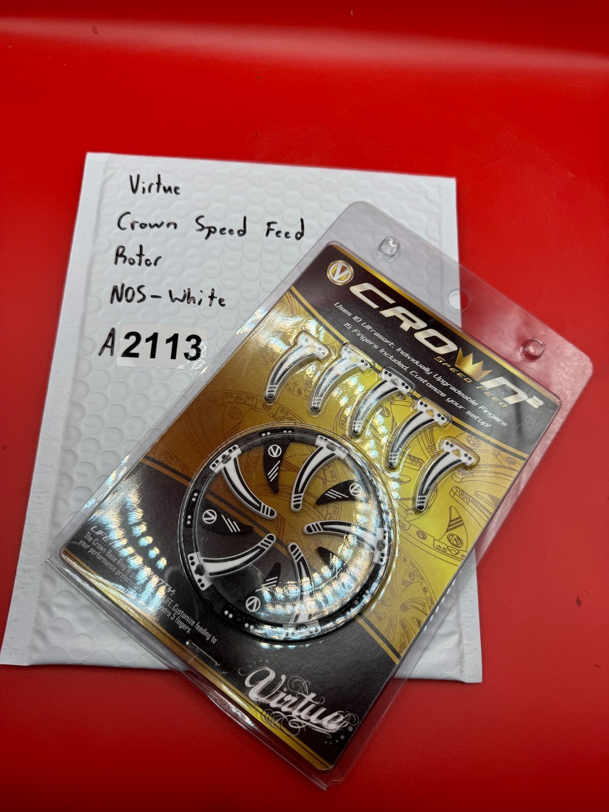 Virtue Crown Speed Feed Rotor  NOS-White
