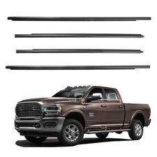Dodge Ram 2009-2021 Window Molding Trim Seal Outer Door Belt Black