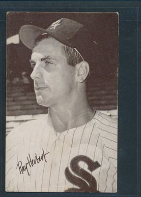1947-66 Exhibits RAY HERBERT Short Print SP, Chicago White Sox ~ FAIR wrinkles