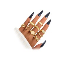 ZOVOLI Gold Chunky Rings for Women Non Tarnish 14k US SIZE 5-8, Golden