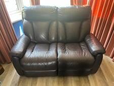 SOFA - 2 Seater Chocolate Brown Leather