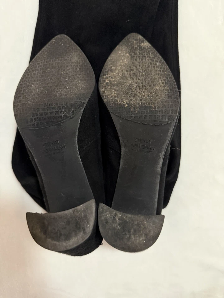 Stuart Weitzman Women's Suede Thigh High Boots - Image 3 of 4