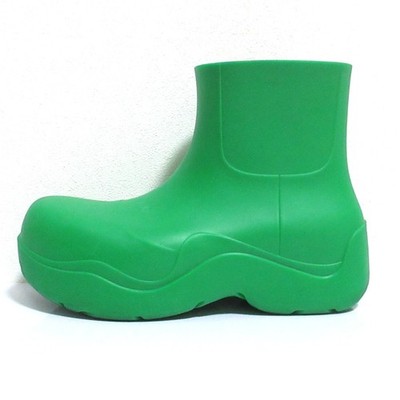 BOTTEGA VENETA Paddle Boots, Rain Boots, Size 37, Green Women USED