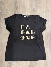 Rag Bone Black With Cream Felt Letters Size L