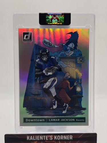 Lamar Jackson #DT-9 2021 Panini Donruss Downtown card