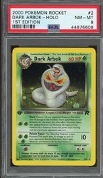 Dark Arbok 2/82 Team Rocket 1st Edition Holo Rare