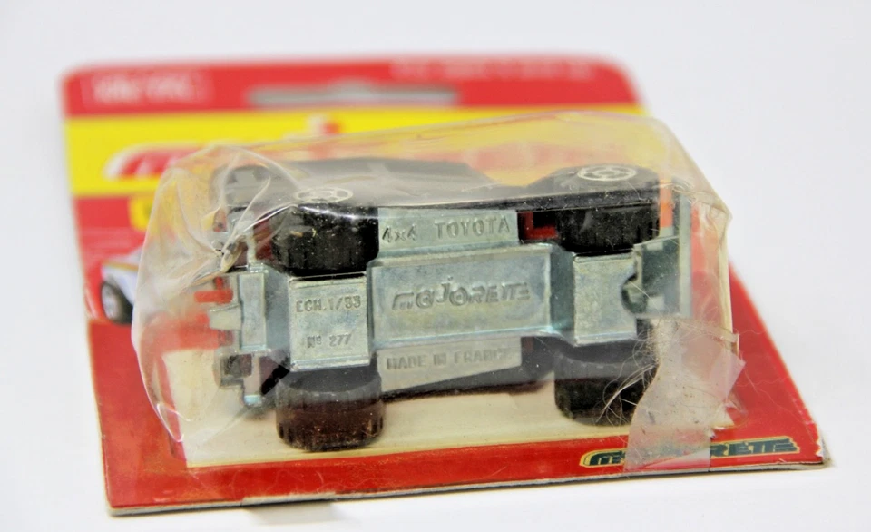 Majorette # 277 Black 4x4 Toyota Land Cruiser FJ40 1:53 France On Card Rare - Image 4 of 4