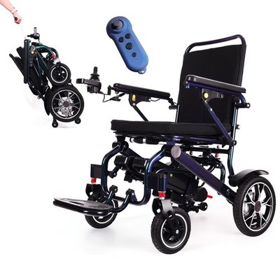 40 Lb Lightweight Foldable Electric Wheelchairs-Bluetooth Remote Control-20 Mile
