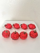 Hearth and Hand with Magnolia 8 Piece Red Mercury Glass Christmas Ornament Set