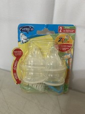 New Vintage Evenflo Baby Bottle Nipples Zoo Friends Anatomic Shape
