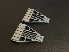 LEGO 30036 Platte Flügel Gitter Weltraum Space Piraten  2 Stück dunkelgrau