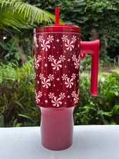 Disney Starbucks 2025 Mickey Icon Peppermint Swirl Stainless Steel Tumbler 40 oz