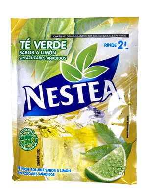 8-Pk Nestea Green Tea Lemon Flavor Mix/ Nestea Te Verde Sabor Limon 25gr/.88oz