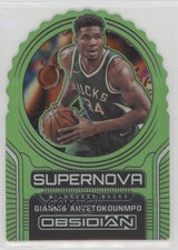 2020 Obsidian Supernova Electric Etch Green Flood Giannis Antetokounmpo #5 0po0